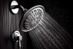 laissez tomber pluie douche illustration génératif ai photo