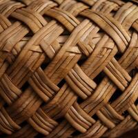 artisanat bambou tisser texture abstrait pour le Contexte. génératif ai. photo
