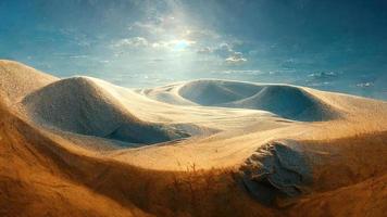 désert dunes. Contexte. ai rendre. photo