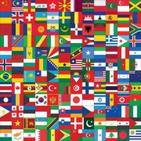 carré Contexte avec certains de monde drapeau Icônes photo