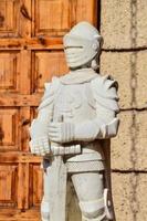 médiéval soldat statue photo