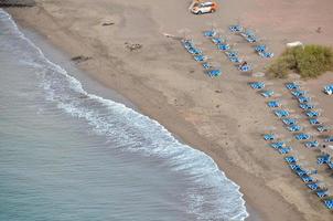 vue aérienne de la plage photo