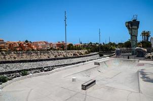 une béton patin rampe photo