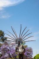 statue de dansant Indien dans le ville de querétaro. photo