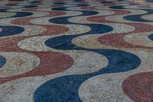 mosaïque Contexte célèbre pierre passerelle dans alicante Espagne front de mer passage photo