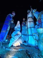 l'Espagne le plus grand Nativité scène dans alicante à nuit photo
