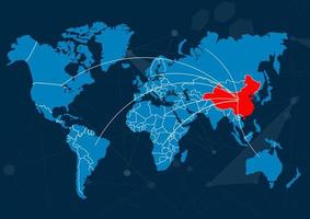 mers sur carte, couronne virus sur une bannière photo