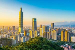 Vue de la ville de Taipei, Taiwan photo