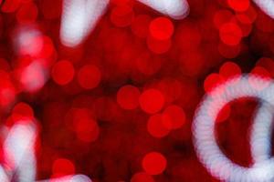 rouge bokeh Contexte coloré lumière abstrait pour Noël photo