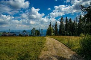 été vacances vue de le tatra montagnes dans Pologne photo