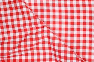 rouge blanc plaid nappe de table Contexte photo