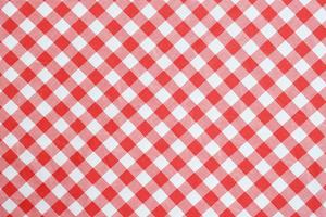 rouge blanc plaid nappe de table Contexte photo