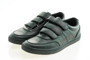 belles chaussures en cuir noir photo