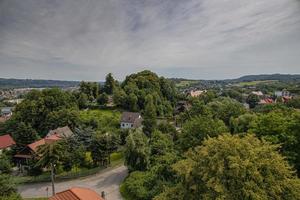 été vue de le petit ville de dobczyce dans Pologne photo