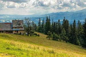 été vacances vue de le tatra montagnes dans Pologne de photo