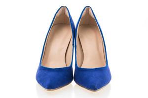 chaussures à talons hauts bleues photo