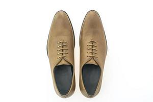 belle élégance et chaussures de luxe en cuir marron pour hommes photo