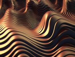 moderne coloré vague rayures modèle Contexte établi avec génératif ai La technologie photo