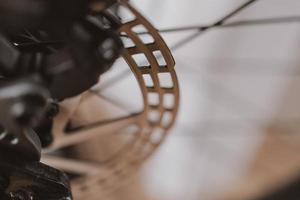noir équipement roue avec vélo chaîne photo