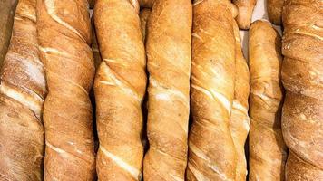 français baguette. pain Contexte. photo