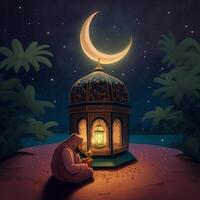 ramzan mubarak content Ramadan eid de fête ai généré photo