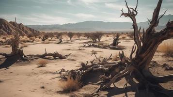 mort des arbres dans le namib désert, namibie, Afrique photo