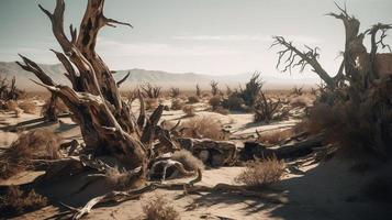 mort des arbres dans le namib désert, namibie, Afrique photo