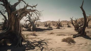 mort des arbres dans le namib désert, namibie, Afrique photo