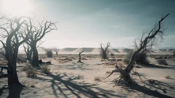 mort des arbres dans le namib désert, namibie, Afrique photo