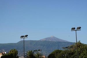 paysage de le Espagnol île de Tenerife avec le teide volcan dans le Contexte photo