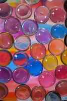 multi coloré cristal bulles, coloré Contexte photo