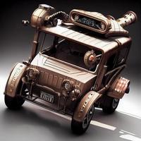 mécanique suv voiture . steampunk style animal photo