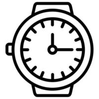montre-bracelet ligne icône vecteur illustration graphique conception photo