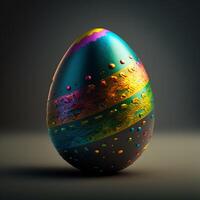 décoratif coloré Pâques des œufs ai génératif images pour Pâques journée photo