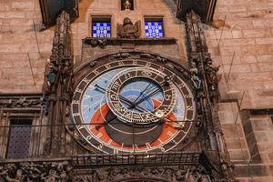 Prague astronomique l'horloge dans le vieux ville de Prague photo