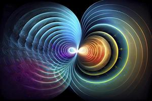éloigné visualisation de psychique scalaire vagues dans le électromagnétique spectre photo