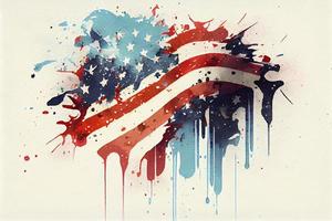 américain patriotique aquarelle bureau Contexte photo