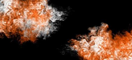Illustration 3D de fumée de feu fantastique