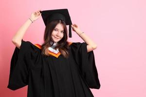 fille avec l'obtention du diplôme robe photo