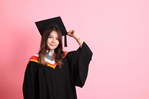 fille avec l'obtention du diplôme robe photo