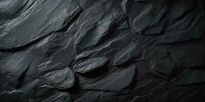 fond de texture de pierre noire photo