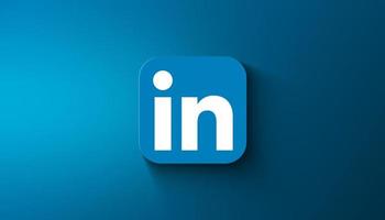 illustration linkedin application est affiché sur pente Contexte photo