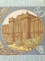 le bâtiment de le banque de Pologne dans le entre-deux-guerres période dans Varsovie de argent photo
