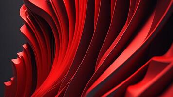 3d abstrait rouge et noir Contexte par ai généré pouvez être utilisation comme Facebook couverture photo