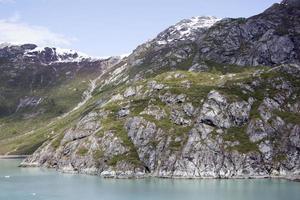 glacier baie nationale parc rocheux raide paysage photo