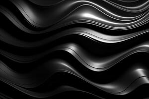ondulé noir texturé métallique 3d Contexte photo