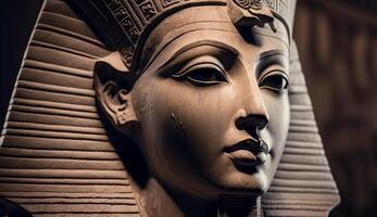 taworet, portrait de une femme reine de ancien Egypte. génératif ai photo