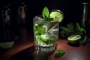 Mojito bar boire. produire ai photo