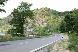 milieu Rhin vallée route, Sud fin de Loreley photo