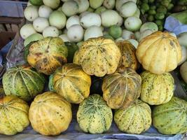 bof cucumis mélo, ces des fruits sont d'habitude mangé pendant le ramadhan jeûne mois. photo